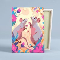 Картина по номерам Red Panda Крыса мем p55300