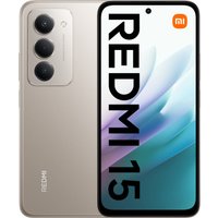 Телефон Xiaomi Redmi 15 4G 8GB/256GB международная версия (титановый) + наушники Xiaomi Redmi Buds 6 Active M2344E1 (белый) по акции