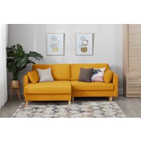 Угловой диван Mio Tesoro Дублин 497 (желтый 1103)