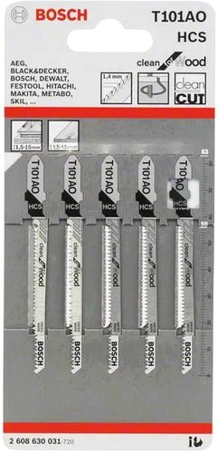 Набор пильных полотен Bosch 2608630031 (5 предметов)
