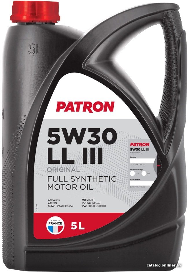 Моторное масло Patron 5W-30 LL III 5л