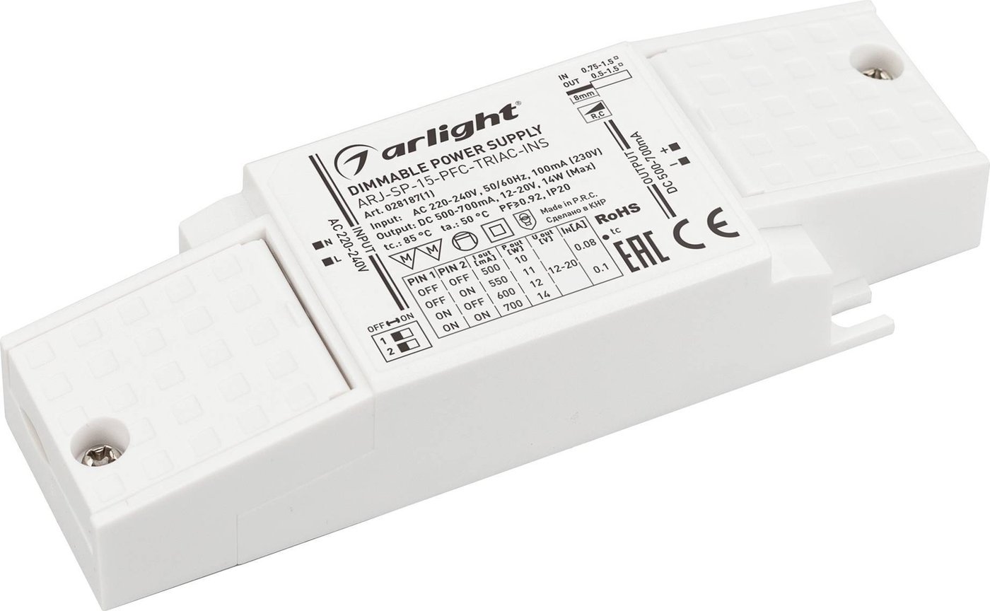

Блок питания Arlight ARJ-SP-15-PFC-TRIAC-INS 028187(1)