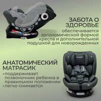 Детское автокресло Bubago Aspid BG 170-2 (серый)
