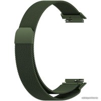 Браслет Rumi Milanese loop металлический для Huawei Band 7 (темно-зеленый)