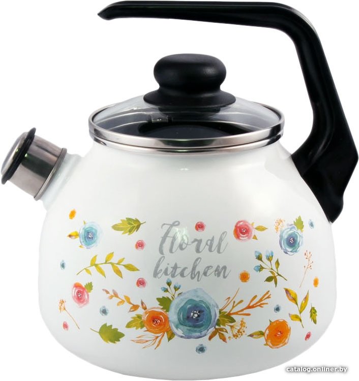 Чайник со свистком Appetite Floral Kitchen 4с209я