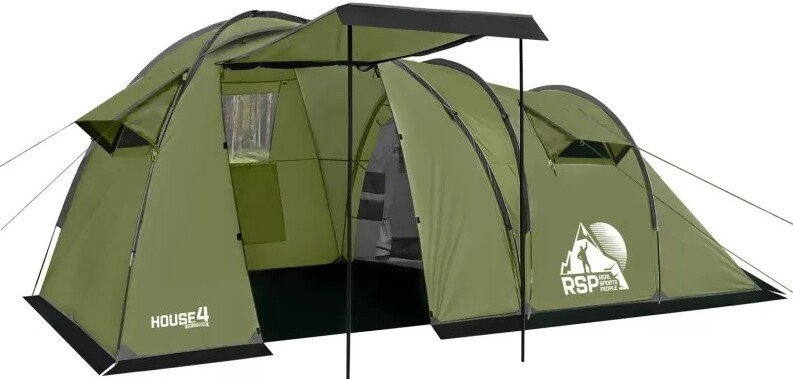 Кемпинговая палатка RSP Outdoors House 4 (оливково-зелёный)