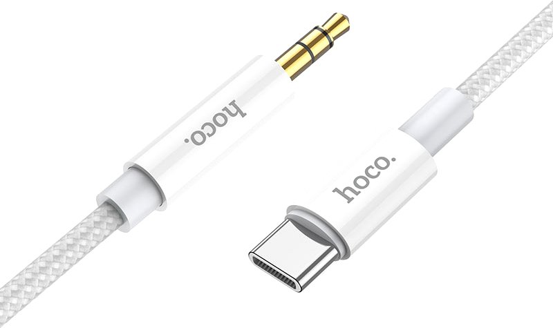 

Кабель Hoco UPA19 USB Type-C - 3.5 мм (1 м, серебристый)