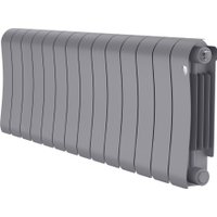 Биметаллический радиатор Royal Thermo Infinity 300 Silver Satin - 14 секций