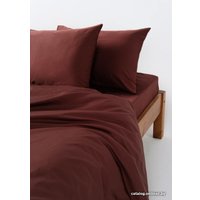 1.5-спальный комплект постельного белья GoodNight Сатин Делюкс 1.5 401429 (шоколад)