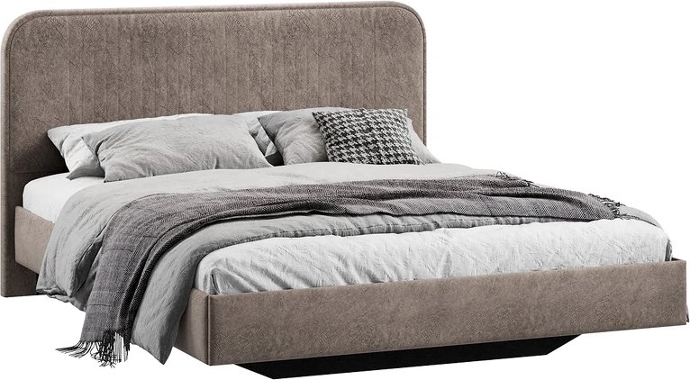 

Кровать Трия Тиффани тип 1 140x200 (микровелюр Wellmart Latte)