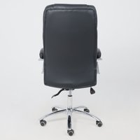 Офисное кресло AksHome King A (натуральная кожа, черный)