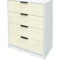 Комод Интерлиния Концепт КТ-К80 Глосс (белый платинум/дуб снежный)