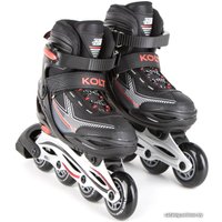 Роликовые коньки Tech Team Kolt 2021 (р. 30-33, черный/красный)