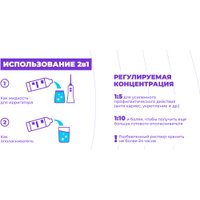 Жидкость для ирригатора Waterdent Антибактериальная + ополаскиватель для полости рта 2 в 1 500 мл в Бресте