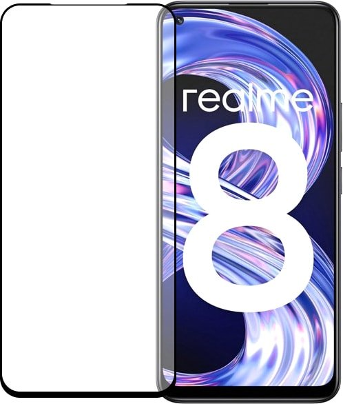 

Защитное стекло KST Full glue для Realme 8 (черное)
