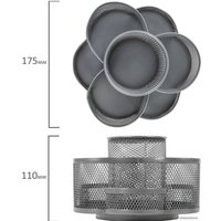 Органайзер настольный BRAUBERG Germanium 237981 (серебристый)