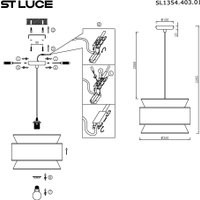 Припотолочная люстра ST Luce SL1354.403.01
