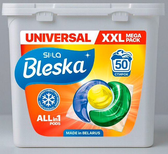 

Капсулы для стирки Sila Bleska Universal All in 1 (50 шт)