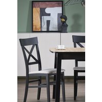 Кухонный стол Halmar Barril 130-170/80/74 (дуб артизан/черный)