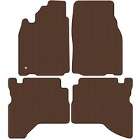 Комплект ковриков для авто Alicosta Mitsubishi Pajero Sport I (suv / K90) 1998 - 2008 (коричневый, сота)