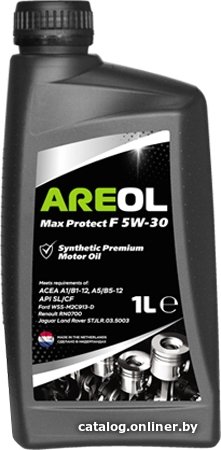 Моторное масло Areol Max Protect F 5W-30 1л
