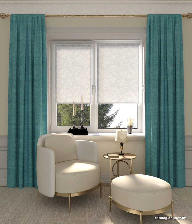 Рулонные шторы Legrand Севилия 38x175 (серебро)