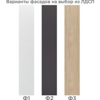 Шкаф распашной Мебель Неман Отис МН-039-28 П2 с фасадом ЛДСП (графит)