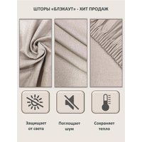 Комплект штор Soft Lines 6856-D11 (300x250, светло-коричневый)