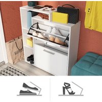 Тумба для обуви Стендмебель Дина-1 (белый/белый) в Гомеле