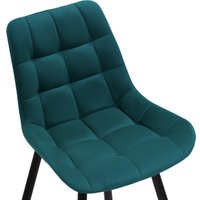 Стул Notta Челси (велюр морская волна/черный)