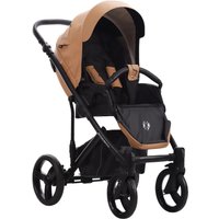 Универсальная коляска BEBETTO Magnum Light SE Pro (2 в 1, 04 рыжая кожа/черная рама)