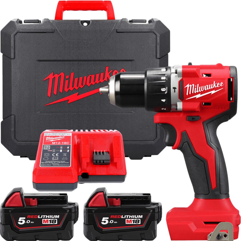 

Ударная дрель-шуруповерт Milwaukee M18 M18BLPDRC-502C 4933492826 (с 2-мя АКБ 5 Ач, кейс)