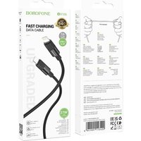 Кабель Borofone BX106 USB Type-C - USB Type-C (1 м, черный)