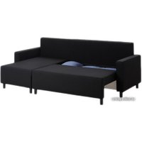 Угловой диван Ikea Лугнвик гранон черный