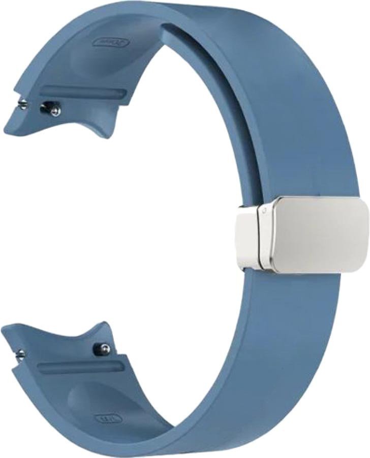 

Ремешок Rumi Flex Buckle силиконовый для Samsung Galaxy Watch4/5/6 (20 мм, синий)