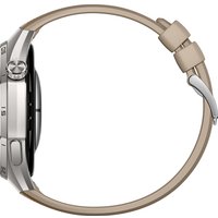 Умные часы Huawei Watch GT 6 Pro 46 мм (серебристый, с коричневым плетеным ремешком, международная версия)