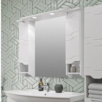  Runo Шкаф с зеркалом для ванной Стиль 105