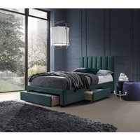 Кровать Halmar Grace Velvet 120/200 (темно-зеленый)
