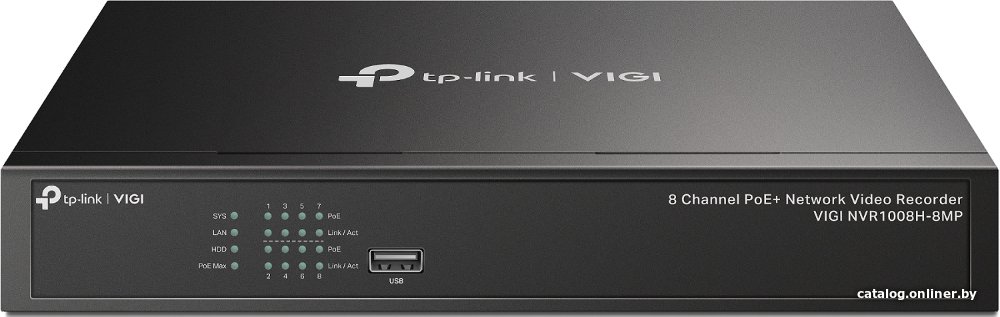 Сетевой видеорегистратор TP-Link Vigi NVR1008H-8MP
