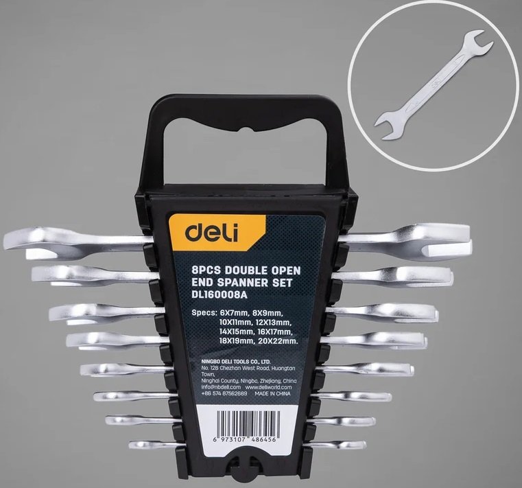 

Набор ключей Deli DL160008A (8 предметов)