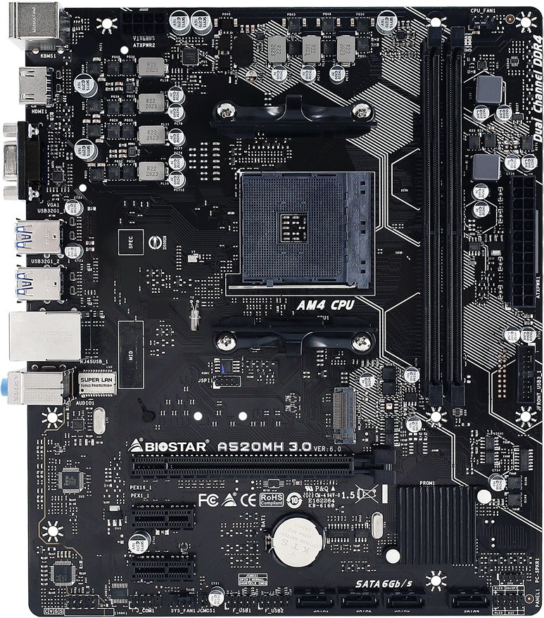 

Материнская плата BIOSTAR A520MH 3.0 Ver. 6.0