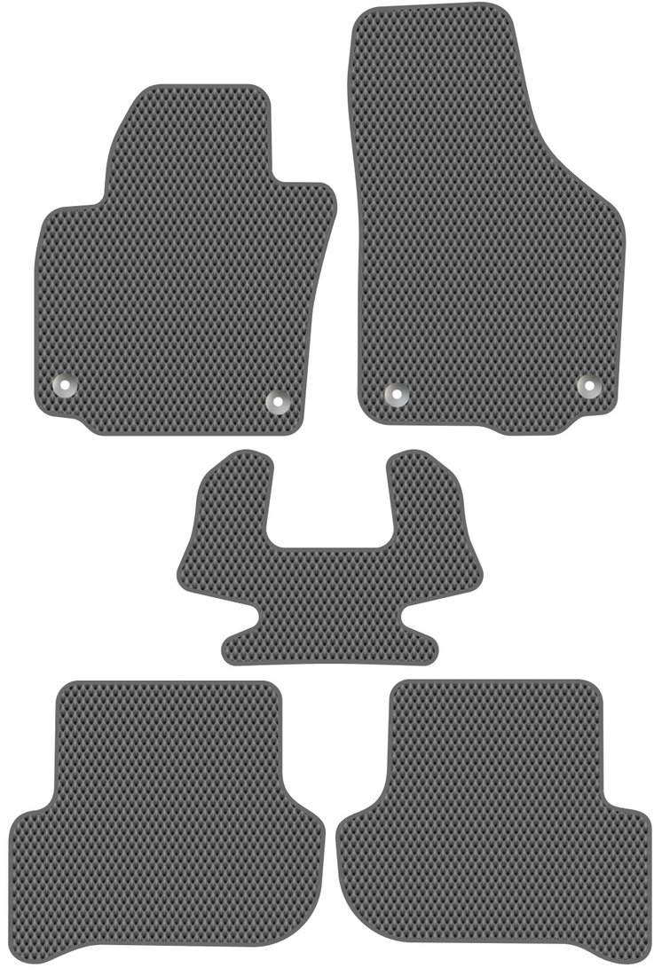 

Комплект ковриков для авто Alicosta Skoda Yeti I (suv / 5L) 2009 - 2018 (серый, ромб)