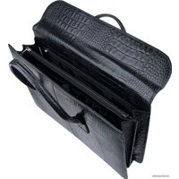 Папка деловая Alliance 8-095к (крокодил, черный)