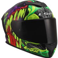 Мотошлем LS2 FF820 Rapid III Lycant (2XS, фиолетовый/зеленый)