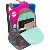 Школьный рюкзак Grizzly RG-463-1 (серый)