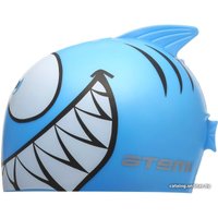 Шапочка для плавания Atemi FC205 (рыбка/голубой)