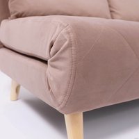 Диван DiArt Элли 100 (велюр, бежевый Велютто люкс 22 /бук)