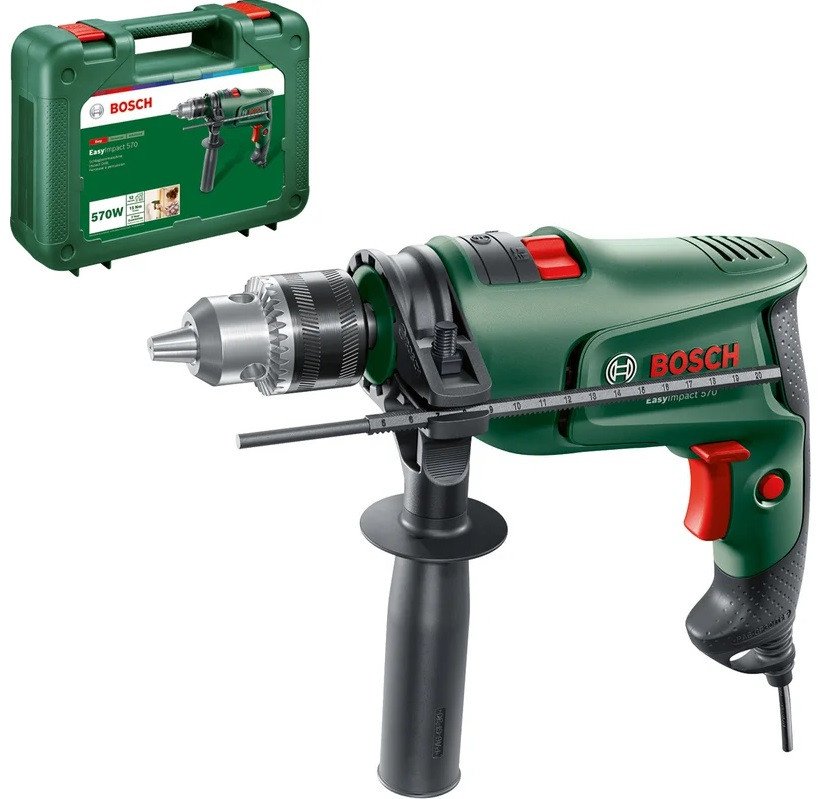 Ударная дрель Bosch EasyImpact 570 0603133220 (кейс)