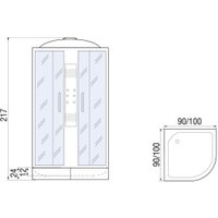 Душевая кабина River Temza 90/24 TH