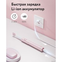 Электрическая зубная щетка Fairywill E11 (розовый, 8 насадок)